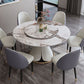 Glam Gray Sintered Stone Table Round Shape Standard Dining Table with Pedestal Base Clearhalo ' dining_table' 'Dining Tables & Seating' 'Dining Tables' 'furn' 'furn_dining_table' 'Furniture' 'furniture_dining_table' 'Kitchen & Dining Furniture' 'kitchen&dining_furn' 'kitchen' 'kitchen_dining_table' 1200x1200_f8e85519-b728-4b85-93fd-32dfa69ae0d0