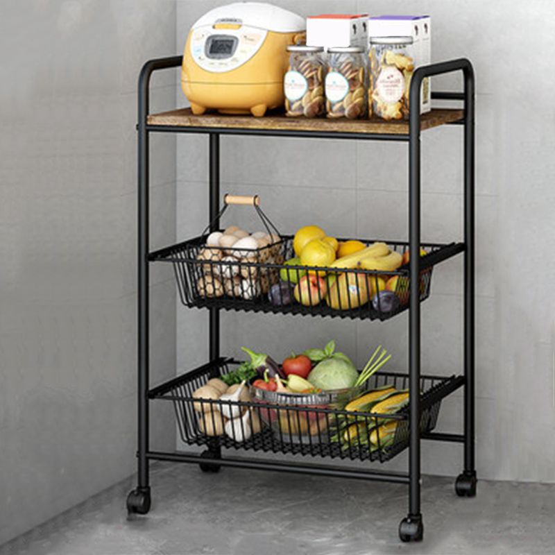 Tavolo da preparazione sala da pranzo in stile contemporaneo tavolo di preparazione di stoccaggio aperto