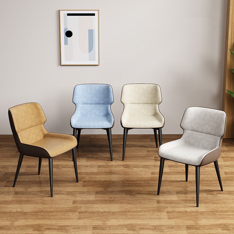 Contemporary Dining Chairs Faux Leather Dining Side Chair for Indoor Clearhalo 'Dining Chairs' 'Dining Tables & Seating' 'dining_chair' 'furn' 'furn_dining_chair' 'Furniture' 'Kitchen & Dining Furniture' 1200x1200_f8eabb2b-c654-459a-979e-89c5e05639f6