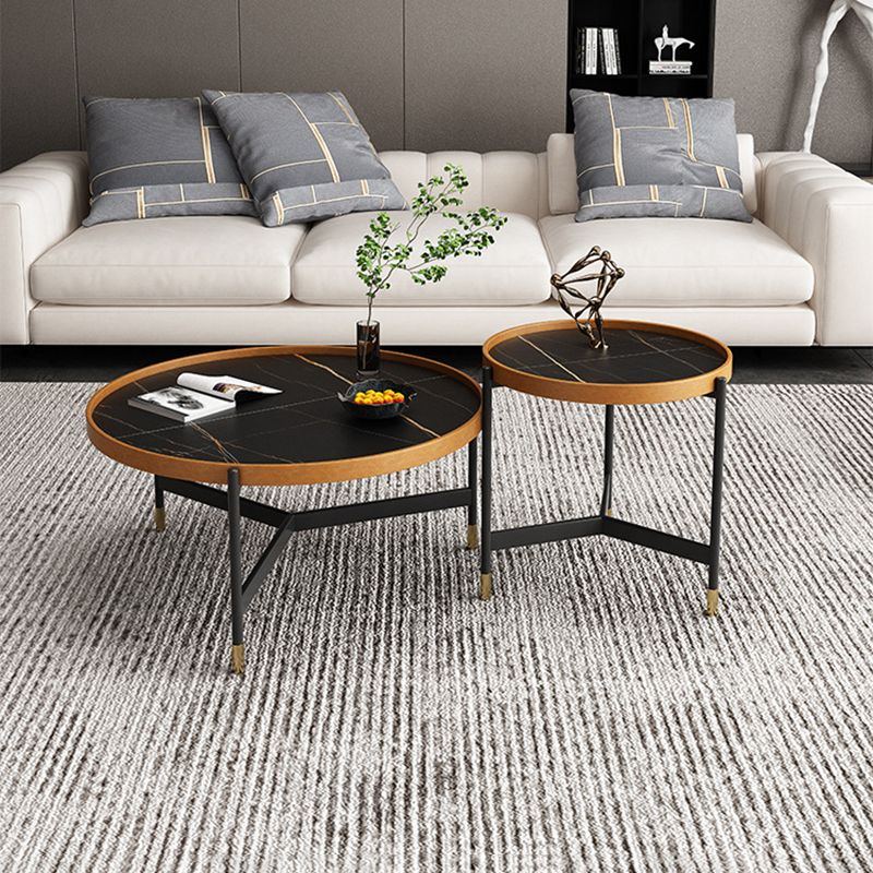 3 Legs 2 Bunching Coffee Tables Tray Top Slate Top Cocktail Table