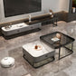 Glam Coffee Table Set Frame Square 2-Piece Coffee Cocktail Table Clearhalo 'Coffee & Accent Tables' 'Coffee Tables' 'coffee_tables' 'furn' 'furn_coffee_tables' 'Furniture' 'Living Room Furniture' 1200x1200_f8ec2859-7085-46af-8158-3364a6c0e05e