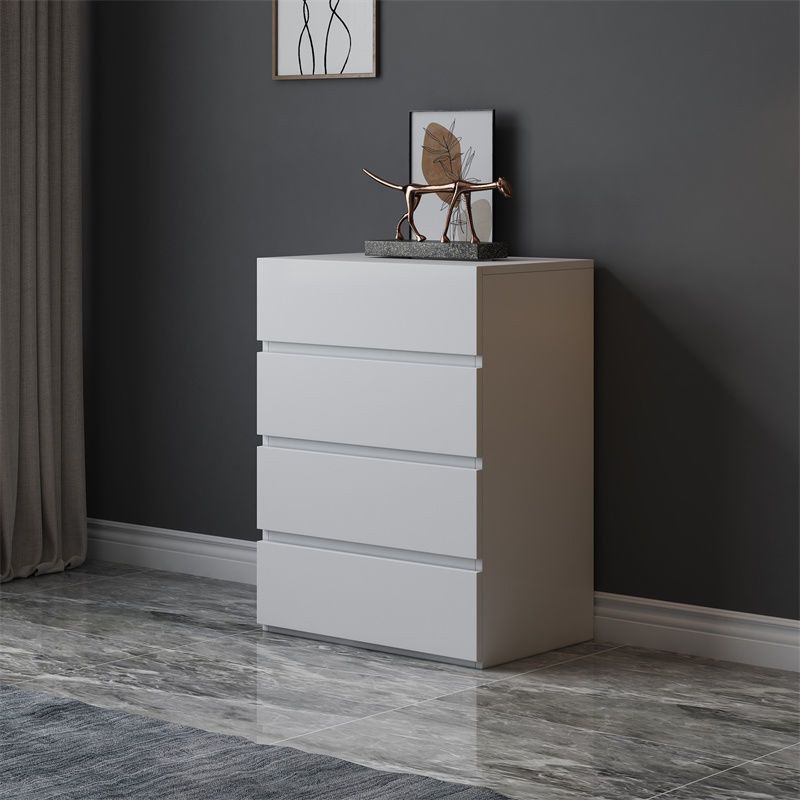 Contemporary Chest with Wooden Drawers Water Resistant Chest