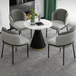 Industrial Style Home Side Chair Upholstered Dining Chair with Metal Leg