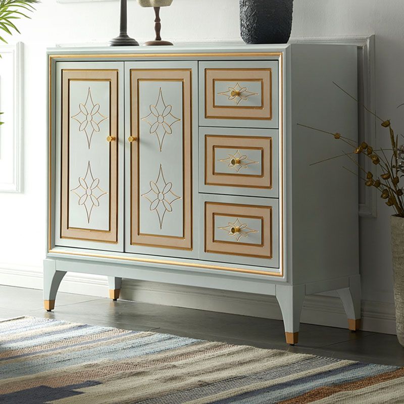 Glam 3 cassetti Sideboard Multi Porte Cuffet Cuffet con archiviazione