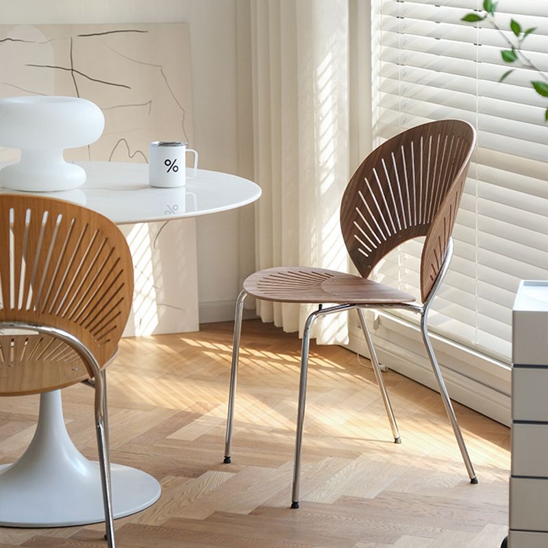 Modern Armless Dining Chairs Solid Wood Windsor Back Dining Side Chair Clearhalo 'Dining Chairs' 'Dining Tables & Seating' 'dining_chair' 'furn' 'furn_dining_chair' 'Furniture' 'Kitchen & Dining Furniture' 1200x1200_f8f3f7e0-84cc-4a08-b586-40a31b9ae2ae