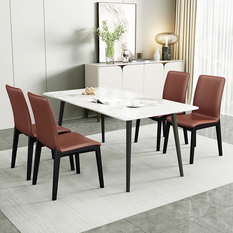 Scandinavian Style Wood Dining Chair Dining Room Solid Back Armless Chair (Set of 2) Clearhalo ' kitchen&dining_furn' 'Dining Chairs' 'Dining Tables & Seating' 'dining_chair' 'furn' 'furn_dining_chair' 'Furniture' 'furniture_dining_chair' 'Kitchen & Dining Furniture' 'kitchen' 1200x1200_f8f45d8c-4d50-4ce4-b805-f9f577ff4512