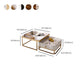 Glam Coffee Table Set Slate 2-Piece Coffee Cocktail Table with Drawer Clearhalo 'Coffee & Accent Tables' 'Coffee Tables' 'coffee_tables' 'furn' 'furn_coffee_tables' 'Furniture' 'Living Room Furniture' 1200x1200_f8f5e021-b1a7-4a73-b056-32c0ded9be0b