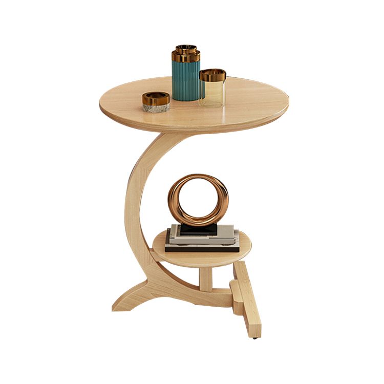 23,6 "tavolo da divano rotondo in legno in legno in legno in stile 23.6"