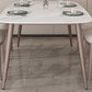 Glam Style Furniture Stone Rectangle Dining Room Table in White Clearhalo 'Dining Tables & Seating' 'Dining Tables' 'dining_table' 'furn' 'furn_dining_table' 'Furniture' 'Kitchen & Dining Furniture' 1200x1200_f8f64e84-cbee-4d59-9183-19520d5a09e6