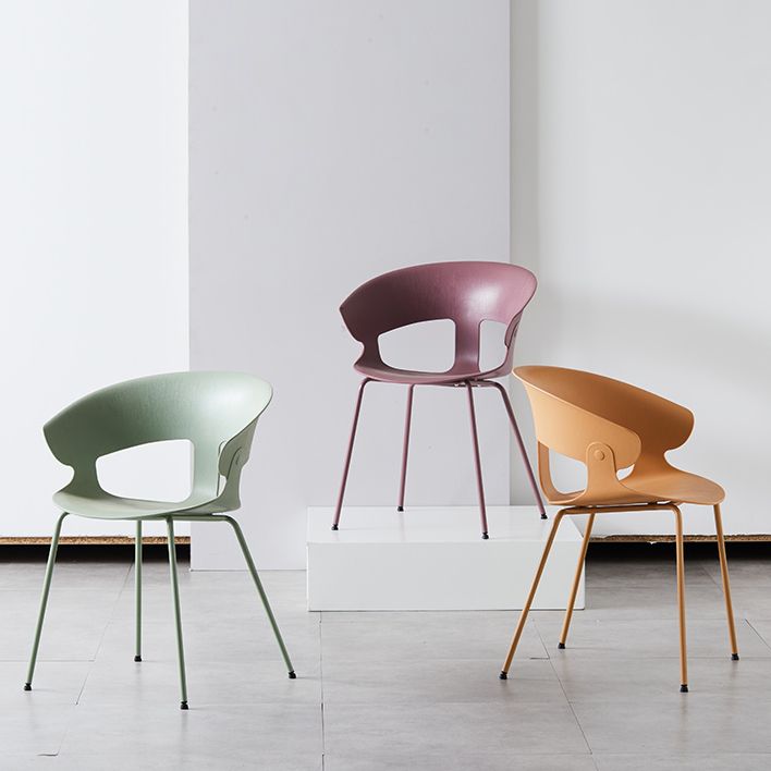 Industrial Metal Dining Room Armchair Plastic Dining Room Chairs for Restaurant Use Clearhalo ' kitchen&dining_furn' 'Dining Chairs' 'Dining Tables & Seating' 'dining_chair' 'furn' 'furn_dining_chair' 'Furniture' 'furniture_dining_chair' 'Kitchen & Dining Furniture' 'kitchen' 1200x1200_f8f66ac8-e4ab-40b3-b64c-4813de596b54