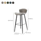 Modern Upholstered Stools with Metal Legs Matte Finish Indoor Counter & Bar Stools Clearhalo 'Bar Furniture' 'Bar Stools' 'bar_stools' 'furn' 'furn_bar_stools' 'Furniture' 'Kitchen & Dining Furniture' 1200x1200_f8f67e52-27b5-4b08-bbf3-c33148c7052e