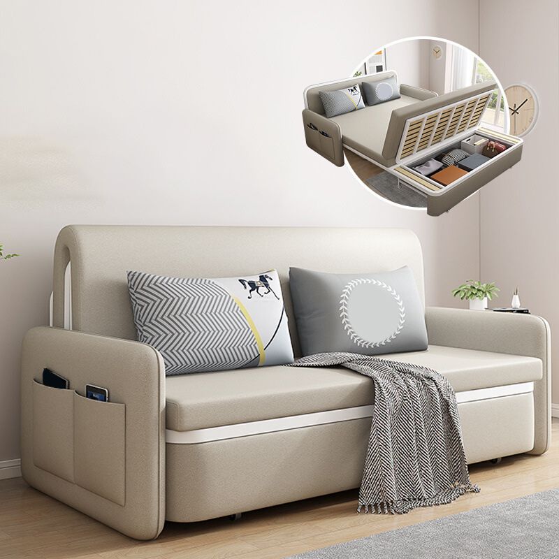 Contemporary 35.43" H Faux Leather Square Arm Sofa Bed for Apartment Clearhalo 'furn' 'furn_sofas' 'Furniture' 'Living Room Furniture' 'Sofa' 'sofas' 1200x1200_f8f7448b-e536-422a-b902-d2b99d3effcb