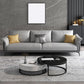 Light-grey Faux Leather Pillow Top Arm Sofa/Sectional with Stain-Resistant Clearhalo 'furn' 'furn_sectionals' 'Furniture' 'furniture_sectionals' 'Living Room Furniture' 'Sectionals' 1200x1200_f8f87194-920f-4c4f-9732-e2b83711e806