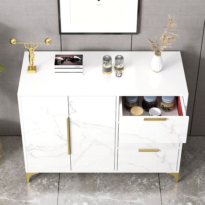 Sideboard in legno ingegnerizzato contemporaneo con porte per sala da pranzo