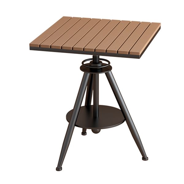 Industrial Dining Room Table Pedestal Table for Home Kitchen Dinner,21.7"L x 21.7"W Clearhalo ' dining_table' 'Dining Tables & Seating' 'Dining Tables' 'furn' 'furn_dining_table' 'Furniture' 'furniture_dining_table' 'Kitchen & Dining Furniture' 'kitchen&dining_furn' 'kitchen' 'kitchen_dining_table' 1200x1200_f8fa3dc2-5ca2-4b86-bbff-1a042e995597