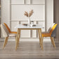 Rectangle 4 Legs Glam Dining Table White Fixed Table of Sintered Stone Clearhalo ' dining_table' 'Dining Tables & Seating' 'Dining Tables' 'furn' 'furn_dining_table' 'Furniture' 'furniture_dining_table' 'Kitchen & Dining Furniture' 'kitchen&dining_furn' 'kitchen' 'kitchen_dining_table' 1200x1200_f8fb7f09-1e0a-4239-a962-1f1ce590b110