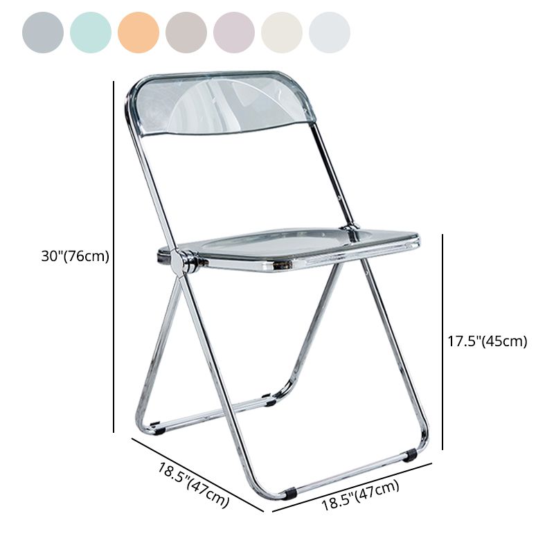 Contemporary Metal Dining Armless Chair Open Back Single Dining Side Chair Clearhalo ' kitchen&dining_furn' 'Dining Chairs' 'Dining Tables & Seating' 'dining_chair' 'furn' 'furn_dining_chair' 'Furniture' 'furniture_dining_chair' 'Kitchen & Dining Furniture' 'kitchen' 1200x1200_f8fb9930-ebc8-4431-9463-748f97eee8e4