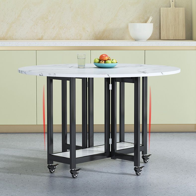 Modern Tripod Base Dinette Table Chipboard Folding Table Home Furniture (only Table) Clearhalo 'Dining Tables & Seating' 'Dining Tables' 'dining_table' 'furn' 'furn_dining_table' 'Furniture' 'furniture_dining_table' 'Kitchen & Dining Furniture' 'kitchen' 'kitchen_dining_table' 1200x1200_f8fd383e-f66d-4b24-9f53-a2cba2501ef1