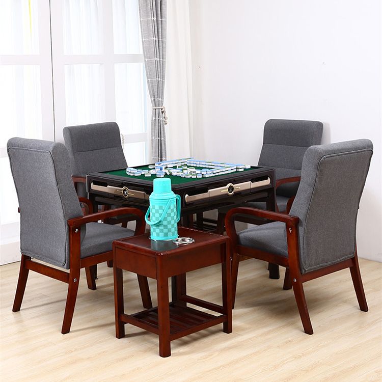 High Solid Back Arm Chair Modern Upholstered Dining Armchair with Wood Legs Clearhalo ' kitchen&dining_furn' 'Dining Chairs' 'Dining Tables & Seating' 'dining_chair' 'furn' 'furn_dining_chair' 'Furniture' 'furniture_dining_chair' 'Kitchen & Dining Furniture' 'kitchen' 1200x1200_f9003536-0f33-4048-93b0-f90ba1bd611d