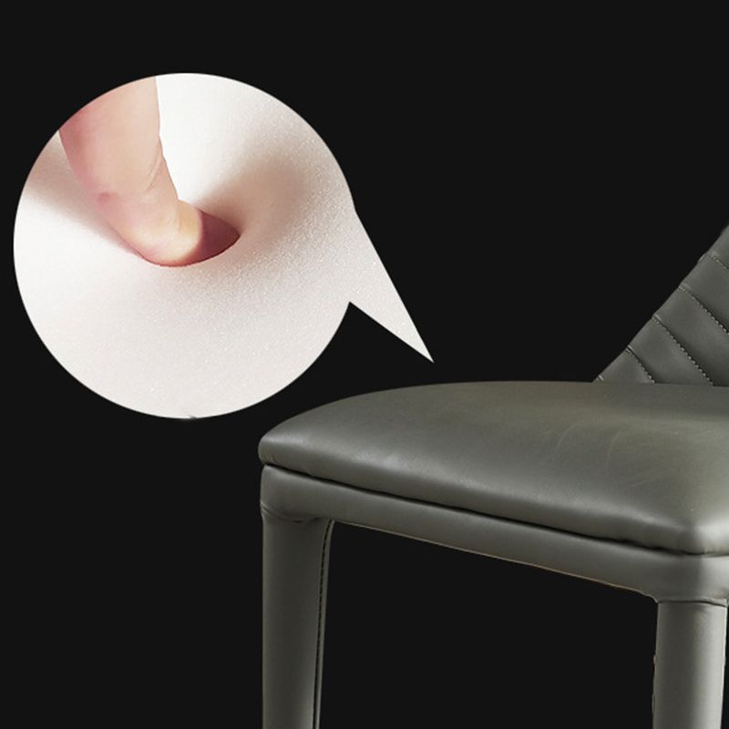 Sillas laterales de comedor de cuero sintética contemporánea para uso de restaurantes para uso de restaurantes