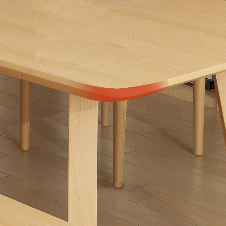 Modern Style Home Office Desk Rectangular Solid Wood Writing Desk Clearhalo 'furn' 'furn_office_desk' 'Furniture' 'furniture_office_desk' 'Office Desks' 'Office Furniture' 'office_desk' 1200x1200_f900dfac-0bc5-4f32-916e-54dd90b95665