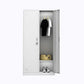 Metal Wardrobe Cabinet Contemporary Hinged Wardrobe Closet for Home Clearhalo 'Armoires & Wardrobes' 'armoires_wardrobes' 'Bedroom Furniture' 'furn' 'furn_armoires_wardrobes' 'Furniture' 1200x1200_f90250f4-6acb-4298-9844-7b085274103f