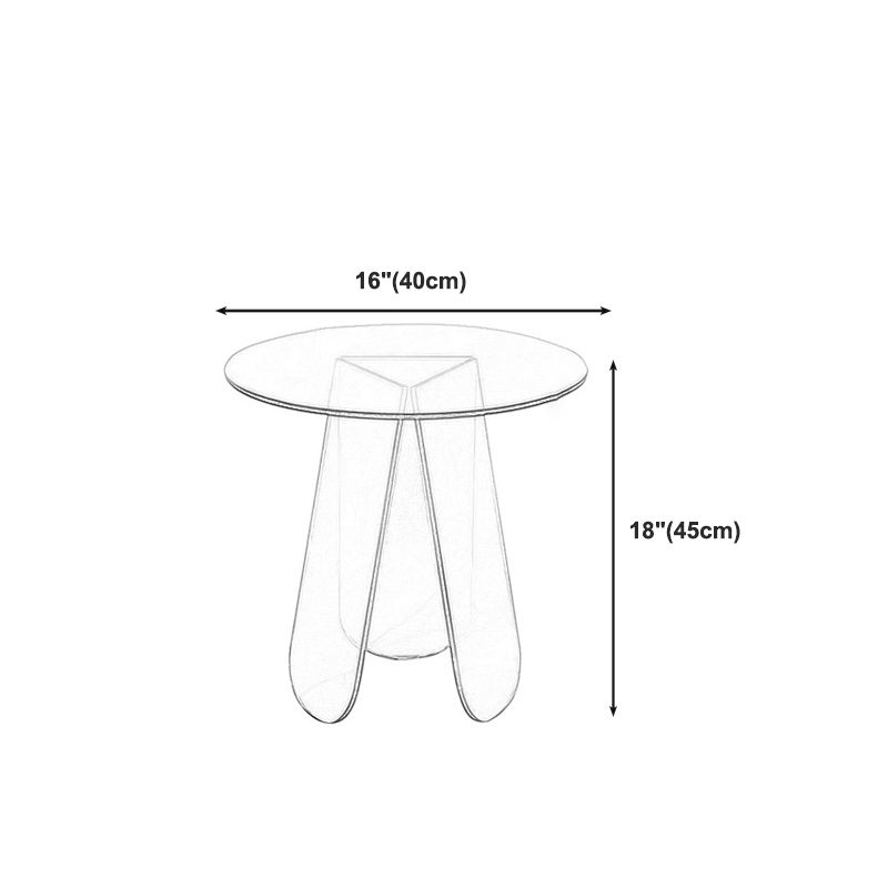 Modern Round/Elliptical Coffee Table Colored Plastic Cocktail Table Clearhalo 'Coffee & Accent Tables' 'Coffee Tables' 'coffee_tables' 'furn' 'furn_coffee_tables' 'Furniture' 'furniture_coffee_tables' 'Living Room Furniture' 1200x1200_f902a8fd-e515-4f31-a634-4f1b646366e8
