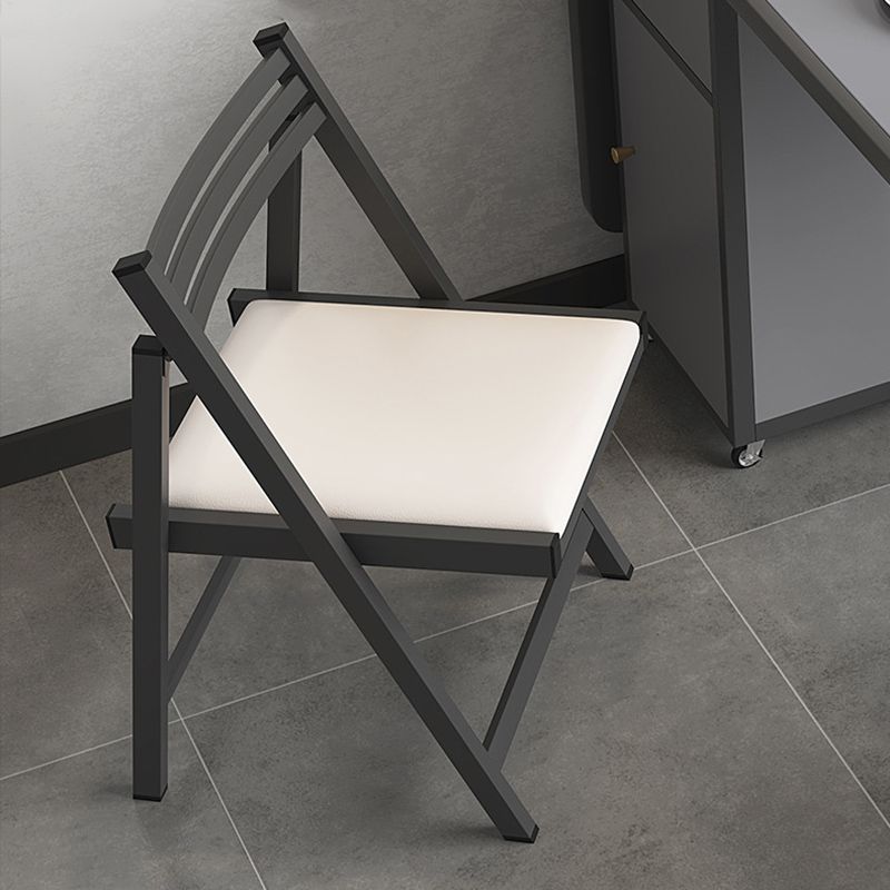 長方形のダイニングテーブルセット1/4/5/7 PCS折りたたみテーブルと金属フレーム付きの椅子