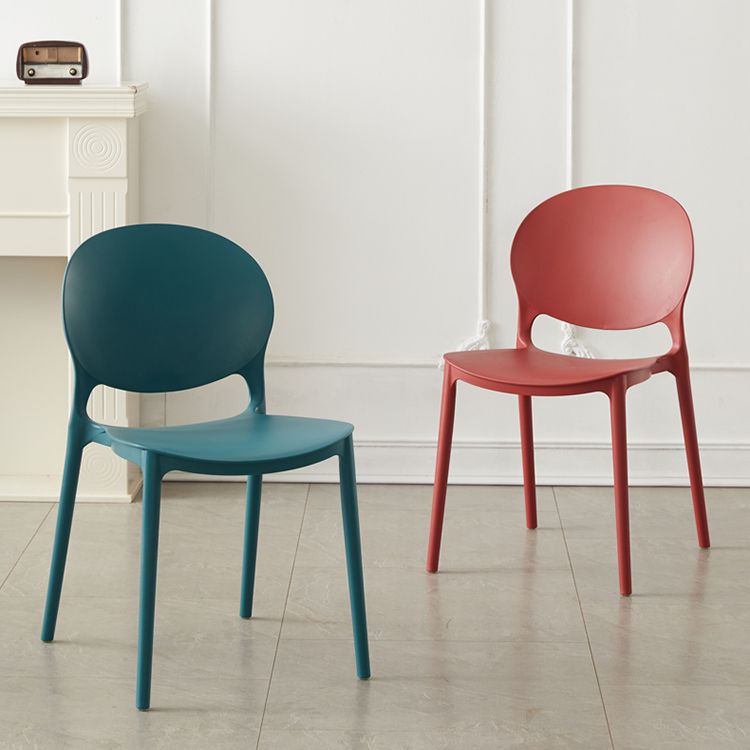 Scandinavian Plastic Armless Dining Chairs Indoor Stackable Side Chair Clearhalo ' kitchen&dining_furn' 'Dining Chairs' 'Dining Tables & Seating' 'dining_chair' 'furn' 'furn_dining_chair' 'Furniture' 'furniture_dining_chair' 'Kitchen & Dining Furniture' 'kitchen' 1200x1200_f9051dfa-234d-45be-8d18-1c92494fe70c