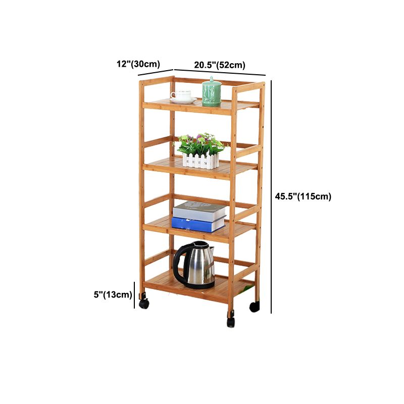 Bruine kleur moderne stijl boekenplank bamboe boekenkast voor studieruimte