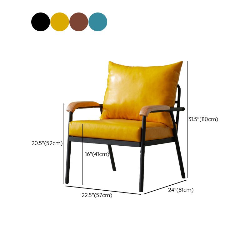 Solid Color Living Room Armchair Arms Included Accent Armchair Clearhalo 'Accent Chairs' 'accent_chairs' 'Chairs & Seating' 'furn' 'furn_accent_chairs' 'Furniture' 'Living Room Furniture' 1200x1200_f9083508-d335-459c-b808-12cee0dacc0b