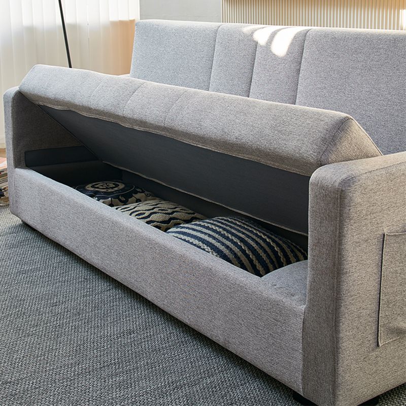 Bras carré contemporain en feuillette de rangement