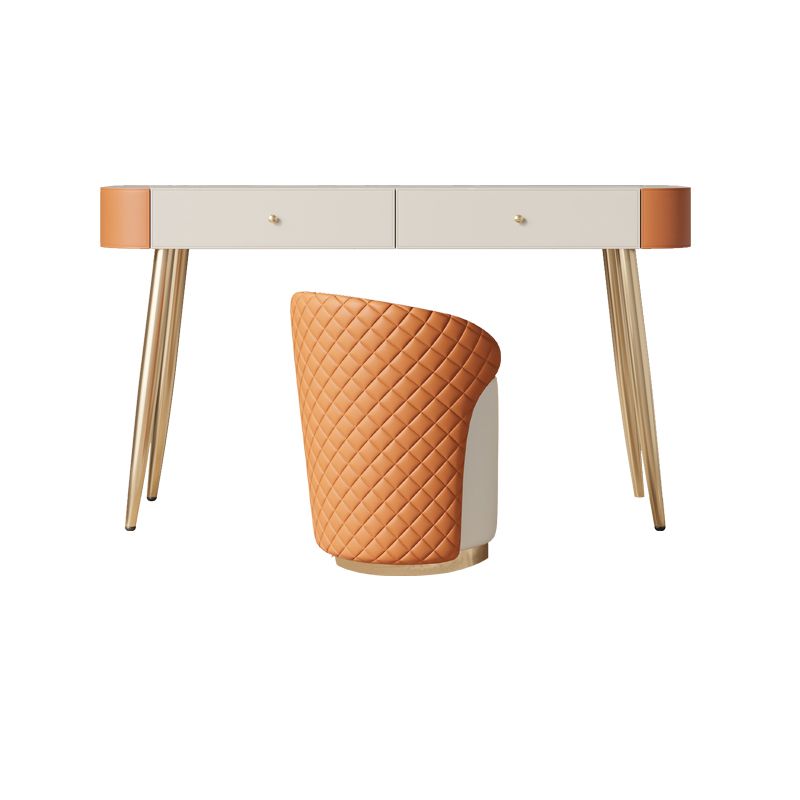 Luxuriöser Waschtisch mit gepolstertem Hocker 5 Speicherschubladen Eitelkeitsschreibtisch