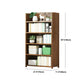 Modern Bamboo Shelf Bookcase Brown Closed Back Book Shelf for Study Room Clearhalo 'Bookcases' 'furn' 'furn_bookcases' 'Furniture' 'Office Furniture' 1200x1200_f90d8958-589b-4423-9caa-ba1ca7d110a2