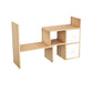 Estantería moderna de madera de ingeniería, estantería geométrica para cualquier habitación, 14 "H x 7" W