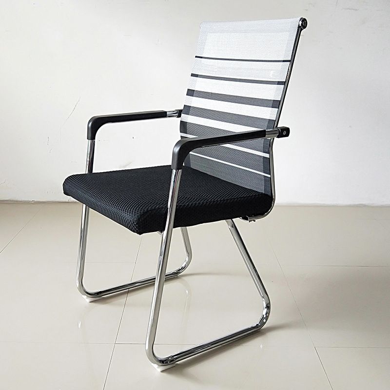 Contemporary Conference Chair Ergonomic No Wheels Office Chair Clearhalo 'furn' 'furn_office_chair' 'Furniture' 'Office Chairs' 'Office Furniture' 'office_chair' 1200x1200_f90f8531-b158-40d2-92da-8c35238da724
