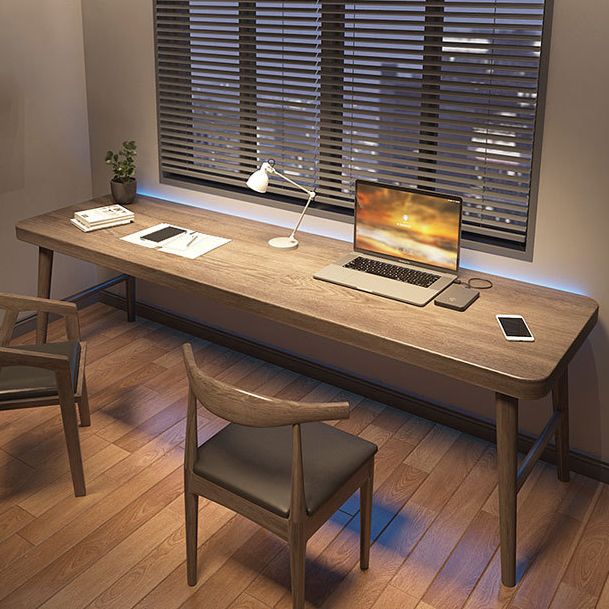Office Contemporary Rectangular Writing Desk Wooden Office Desk with Legs Clearhalo 'furn' 'furn_office_desk' 'Furniture' 'Office Desks' 'Office Furniture' 'office_desk' 1200x1200_f9112797-2c32-4d58-85de-c5062ecffc76