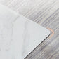Glam Dinette Table Stone Rectangle Dining Room Table in White Clearhalo 'Dining Tables & Seating' 'Dining Tables' 'dining_table' 'furn' 'furn_dining_table' 'Furniture' 'Kitchen & Dining Furniture' 1200x1200_f9128182-1e31-4de7-900f-149643003e25