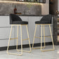 Glam Dessert Shop Footrest Stool Matte Finish Velvet Bar Stool Clearhalo 'Bar Furniture' 'Bar Stools' 'bar_stools' 'furn' 'furn_bar_stools' 'Furniture' 'furniture_bar_stools' 'Kitchen & Dining Furniture' 1200x1200_f912e34e-2d84-4268-8353-5e31083cd0df