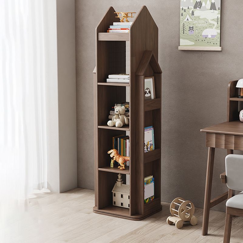 Modern Style Open Back Bookshelf Wooden Vertical Bookcase with Rectangular Shelves Clearhalo 'Bookcases' 'furn' 'furn_bookcases' 'Furniture' 'Office Furniture' 1200x1200_f91423eb-b6a4-44a7-ac81-62c2fcfeef53