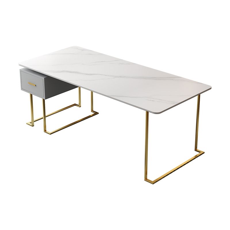 Modern 29,53 "großer Schreibtisch Steinkrümmungsbüro mit 1 Schublade