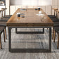 Industrial Solid Wood Dining¬†Room¬†Set with Rectangle Table and Metal Base Dining Table Furniture Clearhalo 'Dining Room Sets' 'Dining Tables & Seating' 'dining_room_set' 'furn' 'furn_dining_room_set' 'Furniture' 'furniture_dining_room_set' 'Kitchen & Dining Furniture' 'kitchen&dining_furn' 'kitchen' 1200x1200_f917beeb-4a2c-4f61-811a-666be458dc77