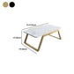 Glam Sled Coffee Table Slate Rectangular Coffee Table Set for Home