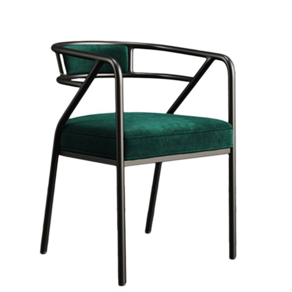 Glam Style Arm Chair Open Back Indoor Dining Chair for Dining Room Clearhalo 'Dining Chairs' 'Dining Tables & Seating' 'dining_chair' 'furn' 'furn_dining_chair' 'Furniture' 'furniture_dining_chair' 'Kitchen & Dining Furniture' 1200x1200_f918a7f8-ed08-4e0c-9a52-b5e73fef52dd