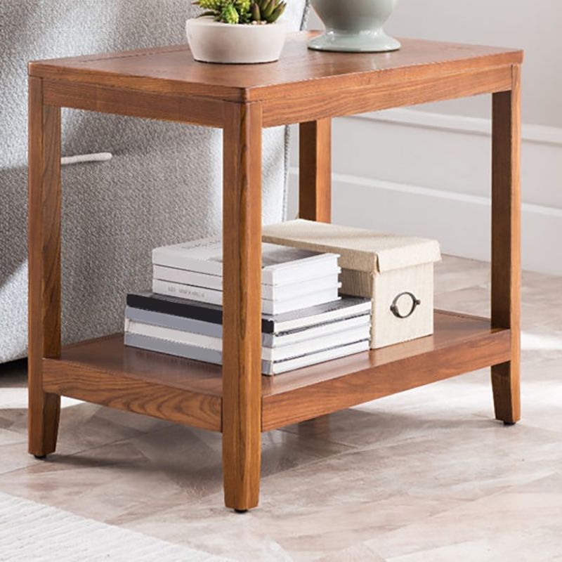 Modern Wood Side Table with no Wheels and Drawers for Living Room Clearhalo 'Coffee & Accent Tables' 'End & Side Tables' 'end_side_table' 'end_side_tables' 'furn' 'furn_end_side_tables' 'Furniture' 'furniture_end_side_table' 'Living Room Furniture' 1200x1200_f918bbde-2a58-4ffe-92f0-ff32c68aea92