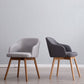 Scandinavian Beech Solid Back Arm Chair Fabric Dining Chair with Natural Legs Clearhalo ' kitchen&dining_furn' 'Dining Chairs' 'Dining Tables & Seating' 'dining_chair' 'furn' 'furn_dining_chair' 'Furniture' 'furniture_dining_chair' 'Kitchen & Dining Furniture' 'kitchen' 1200x1200_f918ff7f-4053-42f0-9b19-77826c3639da