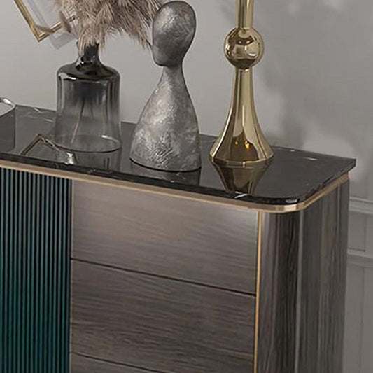 Credenza a scaffalatura regolabile moderna e contemporanea con cassetti e armadi