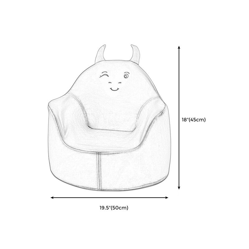 19.69"L x 19.69"W x 17.72"H Modern PU Camel Back Barrel Chair for Living Room