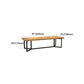Solid Wood Dining Table Industrial Rectangle Dining Table with Black Frame Clearhalo ' dining_table' 'Dining Tables & Seating' 'Dining Tables' 'furn' 'furn_dining_table' 'Furniture' 'furniture_dining_table' 'Kitchen & Dining Furniture' 'kitchen&dining_furn' 'kitchen' 'kitchen_dining_table' 1200x1200_f920307a-ef9b-4d8d-95aa-ff362c037956