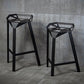 Industrial Low Back Bar Stool Metal Counter Height Stool in Black Clearhalo 'Bar Furniture' 'Bar Stools' 'bar_stools' 'furn' 'furn_bar_stools' 'Furniture' 'Kitchen & Dining Furniture' 1200x1200_f920e27b-a361-48a4-92ea-bea2813d0315